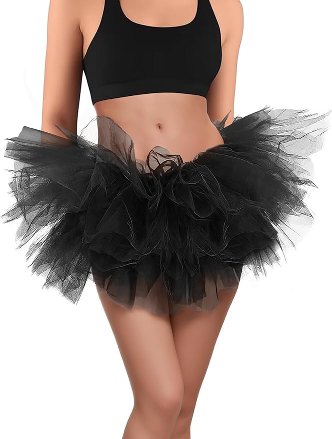BFONS Tutus for Women Adult 5 Layered Tutu Tulle